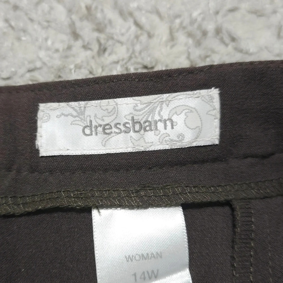 ✨️4/$20. Dk Chocolate Brown Stretch Pencil Skirt, Pleated Flared Hem - Picture 11 of 15